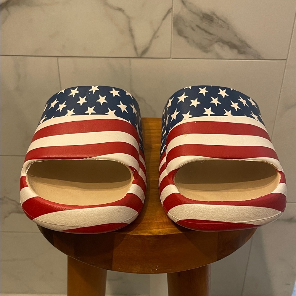 Patriotic Kids Shoes - Red, White, and Blue